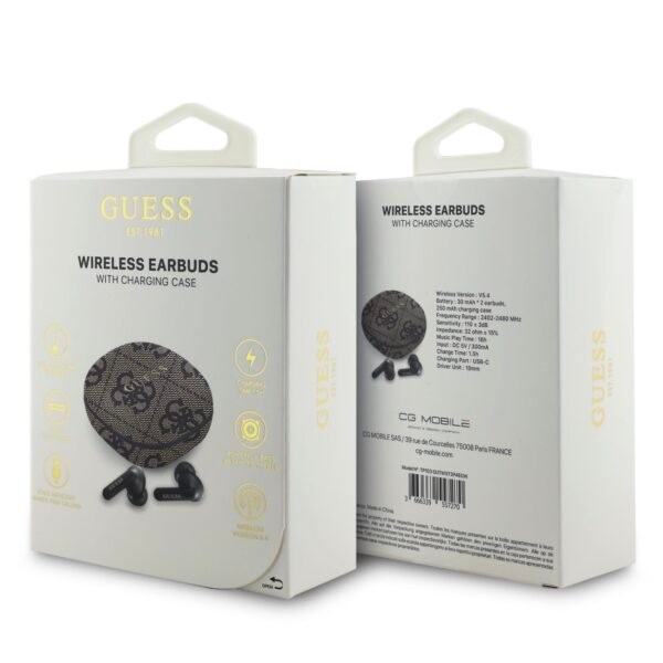 Auriculares Inalámbricos GUESS 4G Monogram con Diseño de Stem